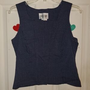 5 for $20 | Vintage Byer Too! California Plaid Sleeveless Square Neck Blouse